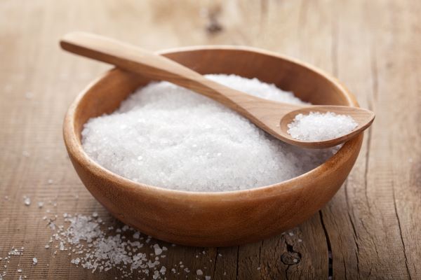 bowl of coarse salt