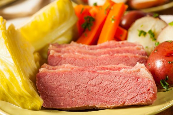 Corned beef and cabbage dinner